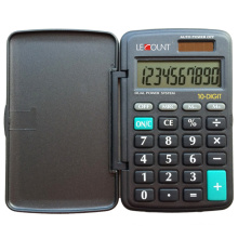 Calculatrice de poche à double puissance de 10 chiffres avec couverture avant (LC338)